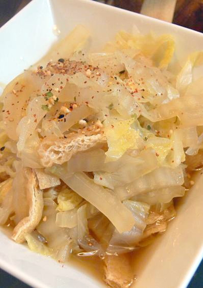 「寅福」風！白菜とお揚げの煮浸し-レシピのメイン写真