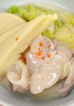 春キャベツと筍のシンプル白みそ煮-レシピのメイン写真