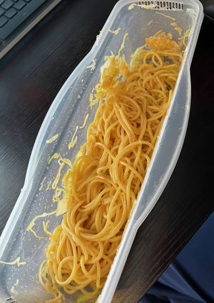 パスタ麺で作る限界レンチン焼きそば-レシピのメイン写真