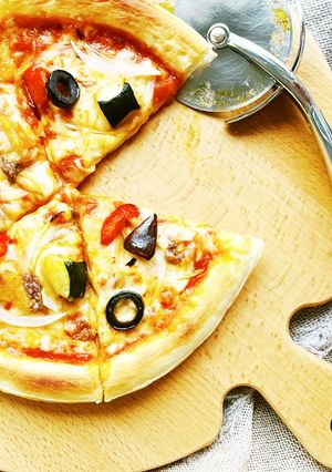 グリル野菜とアンチョビのピザ-レシピのメイン写真