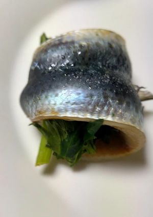 いわし春菊巻-レシピのメイン写真