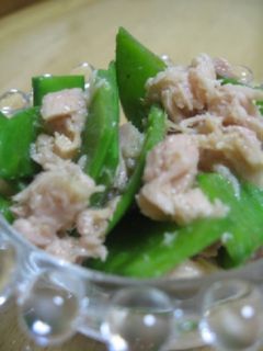 ツナときぬさやの冷菜-レシピのメイン写真