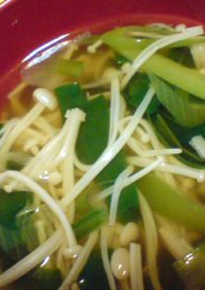 ニラとえのきの中華スープ☆-レシピのメイン写真