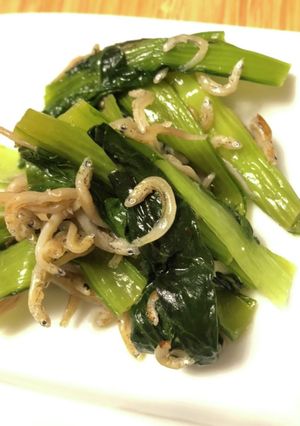 青菜のしらす炒め-レシピのメイン写真
