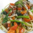 舞茸・小松菜 レモンの香りのパスタ