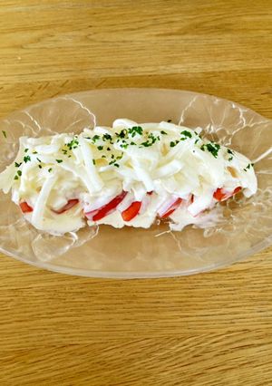 幼稚園の給食　新玉葱とトマトのサラダ-レシピのメイン写真