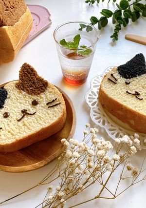 超可愛い☆三毛猫☆食パン-レシピのメイン写真