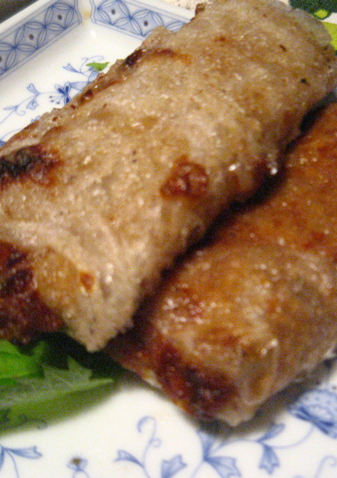 ☆里芋と納豆の揚げ春巻き☆-レシピのメイン写真