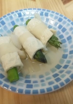 アスパラガスの生湯葉巻き♪超かんたん-レシピのメイン写真