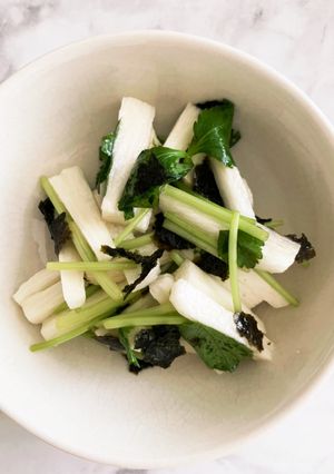 長芋と三つ葉と海苔の和物-レシピのメイン写真