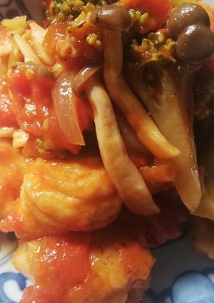 鶏胸肉のトマトケチャップ和え！ゆりさん風-レシピのメイン写真