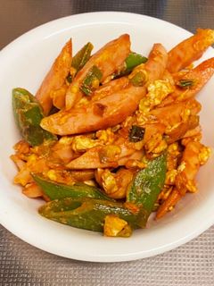 スナップエンドウのケチャップ炒め-レシピのメイン写真