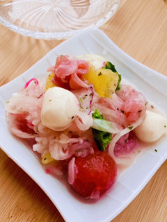新玉ねぎとモツァレラチーズの生ハムマリネ-レシピのメイン写真
