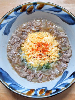 野沢菜漬けと豚挽き肉のあんかけ炒飯-レシピのメイン写真
