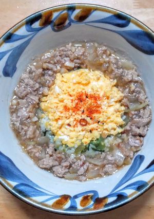 野沢菜漬けと豚挽き肉のあんかけ炒飯-レシピのメイン写真