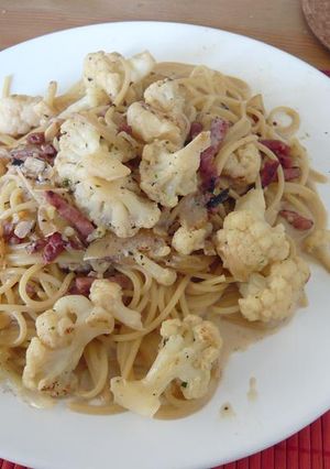 カリフラベーコンのゆず胡椒クリームパスタ-レシピのメイン写真