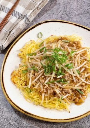 ひき肉ともやしのあんかけ焼きそば-レシピのメイン写真