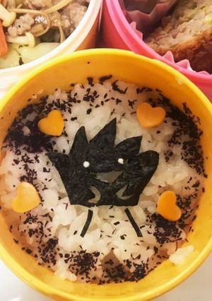 すみっコぐらし　キャラ弁　ざっそう　簡単-レシピのメイン写真