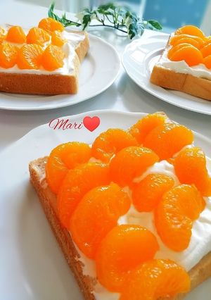 ボリューム満点！生クリームみかんパン-レシピのメイン写真