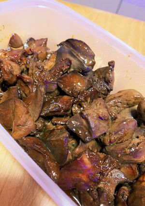 鶏の肝　煮付け-レシピのメイン写真