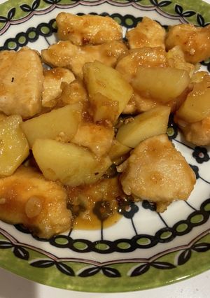 鶏胸肉とじゃがいもの甘辛炒め-レシピのメイン写真