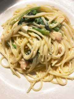 鮭とほうれん草のクリームパスタ-レシピのメイン写真