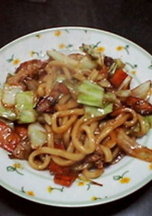 野菜炒めバター醤油焼きうどん-レシピのメイン写真