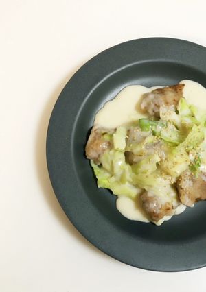 ほっこり温まる☆豚肉とキャベツのミルク煮-レシピのメイン写真