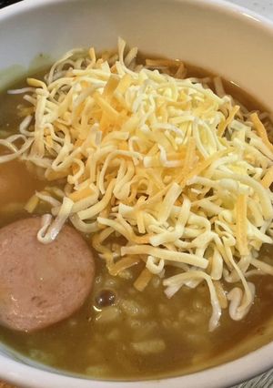 カレーうどんスープでカレーリゾット-レシピのメイン写真