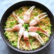 フライパンひとつでサフラン香るカニピラフ