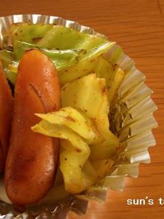 ウインナーとキャベツのカレー炒め-レシピのメイン写真