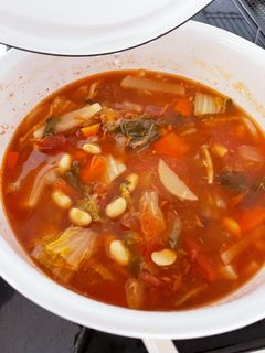 ミネストローネ風 トマトスープ カツオ缶-レシピのメイン写真