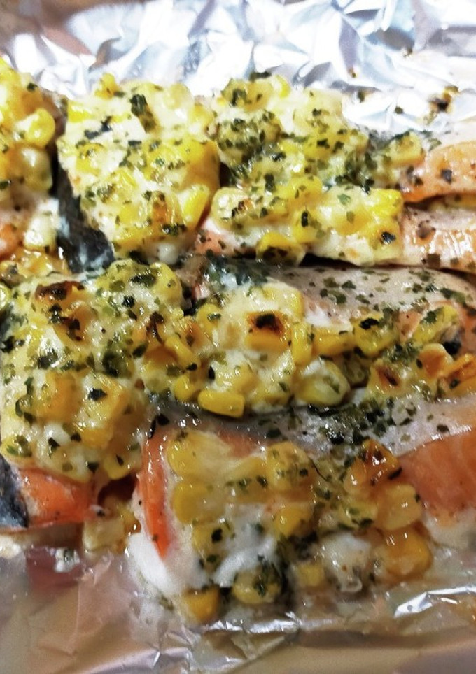 簡単！トースターで鮭のマヨコーン焼き-レシピのメイン写真