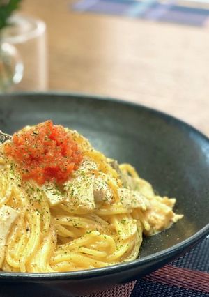 最高の明太子クリームパスタ-レシピのメイン写真