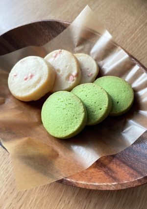 桜と抹茶のアイスボックスクッキー-レシピのメイン写真
