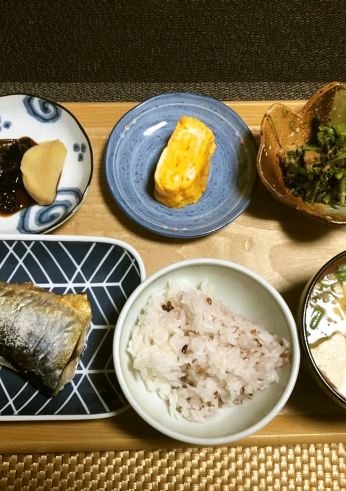 鯖の塩焼きの朝ご飯-レシピのメイン写真