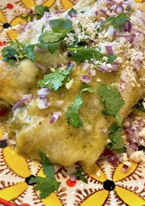 メキシカン＊グリーン・チキンエンチラーダ-レシピのメイン写真