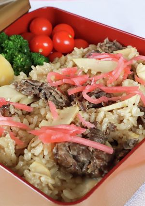 牛肉とたけのこの、贅沢炊き込みごはん-レシピのメイン写真