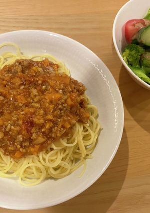 簡単！市販ソースのアレンジ ミートパスタ-レシピのメイン写真
