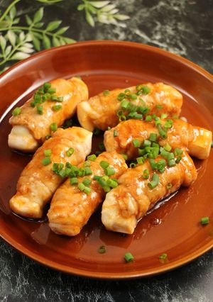 簡単！ピリ辛☆はんぺんの肉巻き-レシピのメイン写真