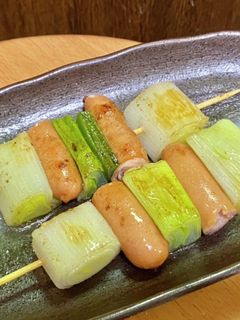 長ネギとソーセージの串焼き-レシピのメイン写真