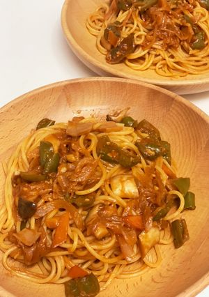 喫茶店のナポリタン-レシピのメイン写真
