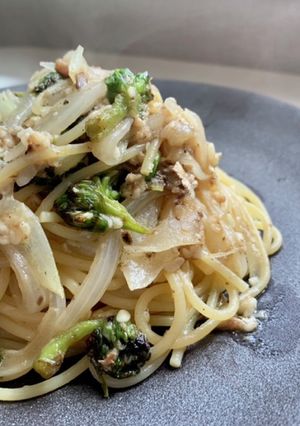 ぱすた日記/ふきのとうの塩麹パスタ-レシピのメイン写真