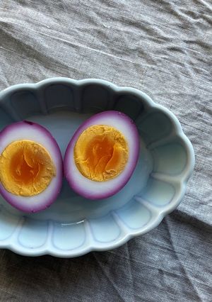 黒人参のゆで汁で作る煮卵-レシピのメイン写真