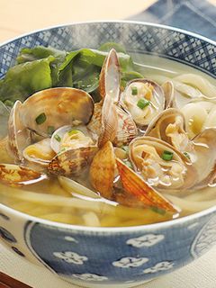 あさりとわかめのうどん-レシピのメイン写真