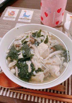 *きのこと鶏の海苔ノリスープ*-レシピのメイン写真