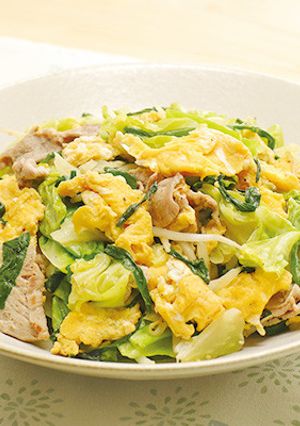 ふんわり玉子と春野菜の炒め物-レシピのメイン写真