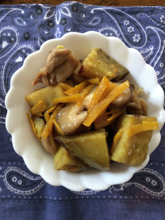 さつま芋と鶏肉の煮物-レシピのメイン写真
