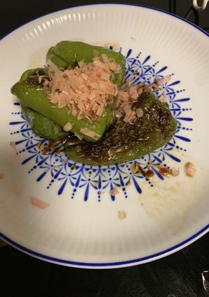 丸ごとピーマン素焼きでポン酢おかか和え-レシピのメイン写真