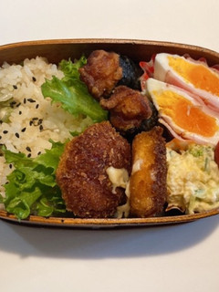 豆豆ご飯弁当-レシピのメイン写真